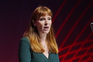 Former deputy prime minister Angela Rayner is plotting against Keir Starmer according to The Telegraph (Peter Byrne/PA)